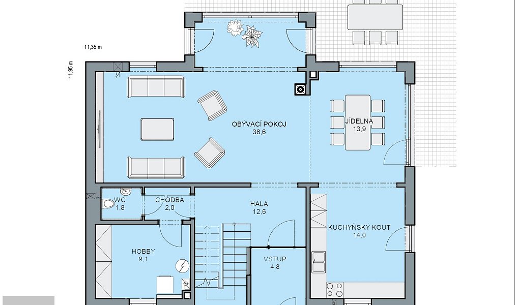 Prodej domu 200 m² s pozemkem 1 196 m², Jesenice – náhled fotky 12