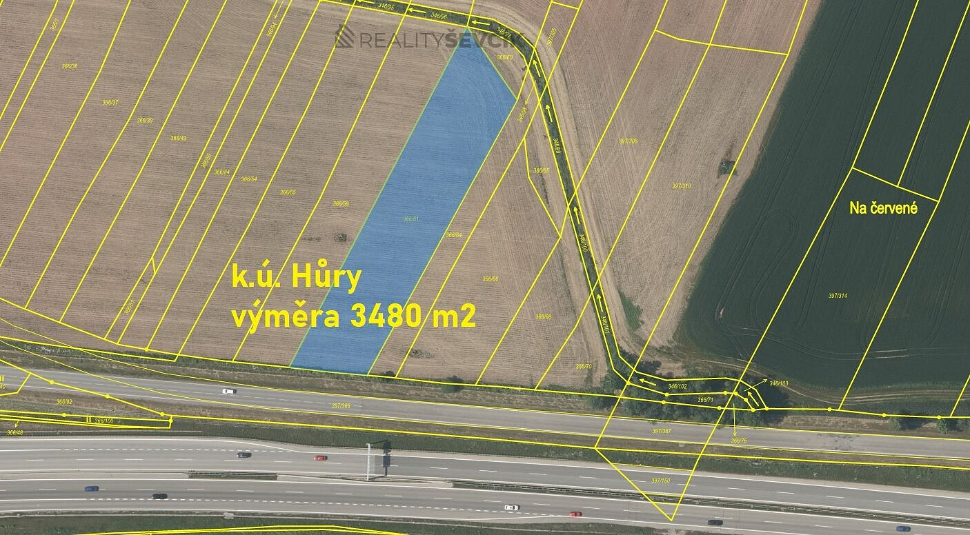 Prodej komerčního pozemku 3 480 m²