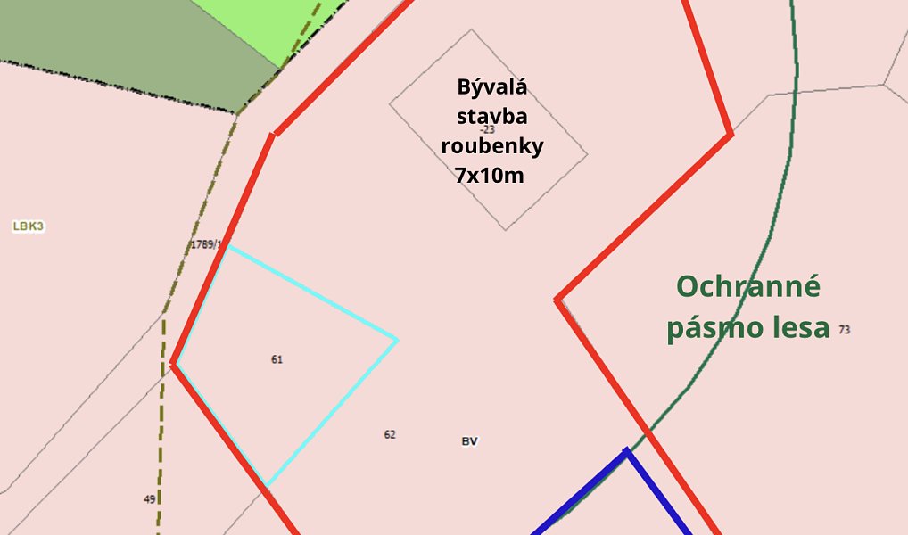 Prodej stavebního pozemku 940 m², Háje nad Jizerou – náhled fotky 5