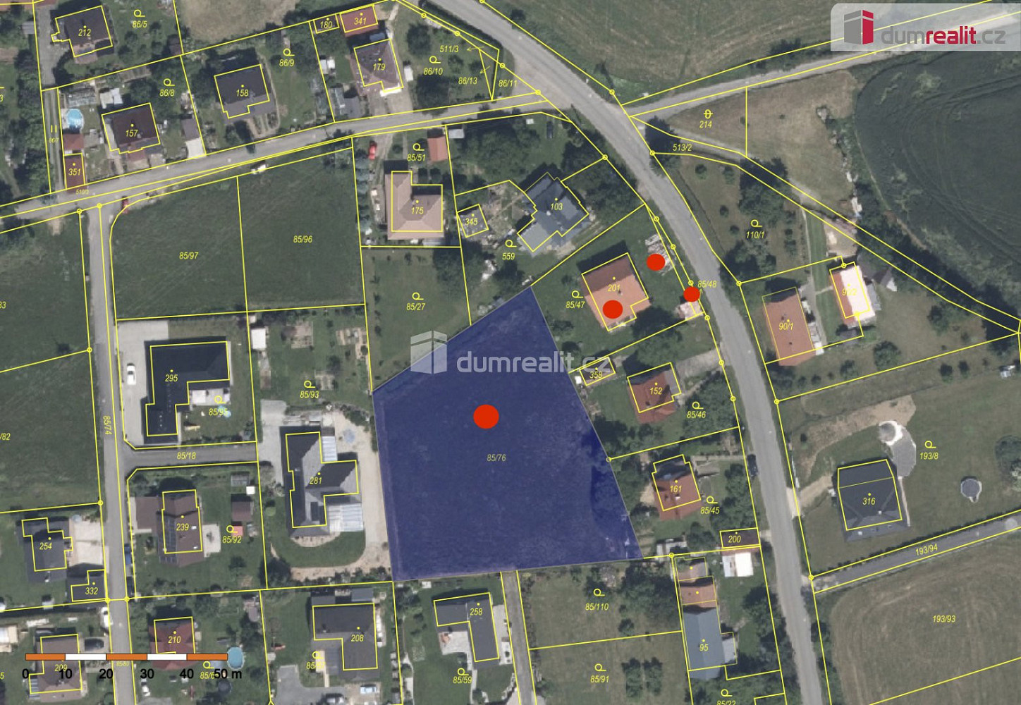 Prodej stavebního pozemku 4 212 m² – fotografie 3