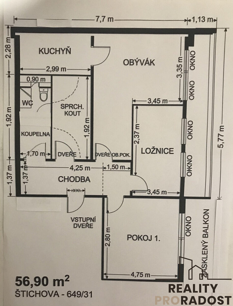 Prodej bytu 3+kk 57 m² – fotografie 4