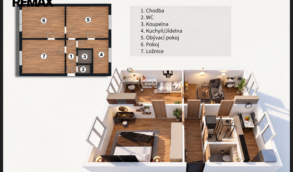 Prodej bytu 3+1 68 m², Kraslice – náhled fotky 2