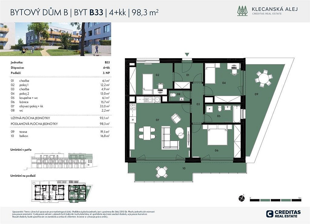 Prodej bytu 4+kk 93 m² - Widok 6