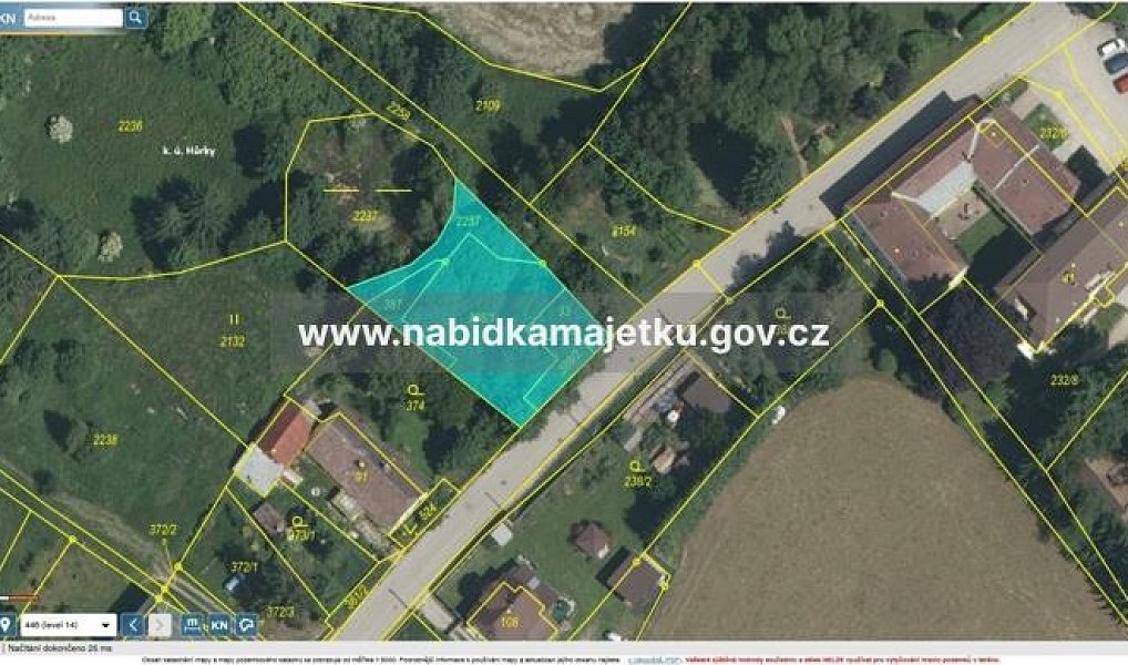 Prodej pozemku, 861 m², Jindřichův Hradec, Nová Bystřice