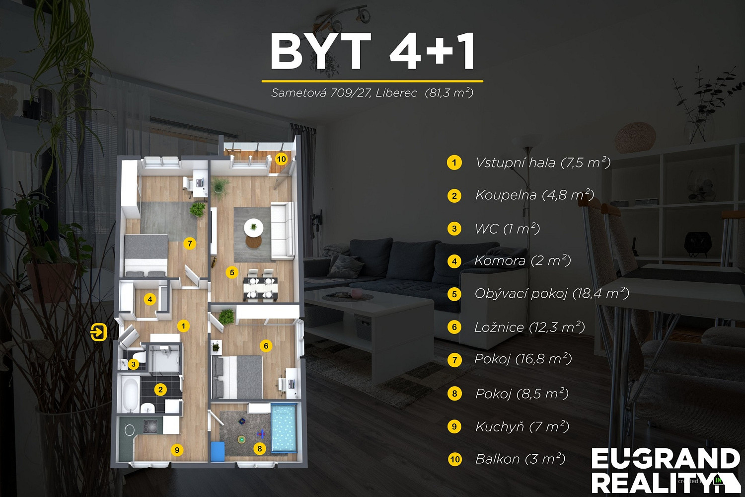 Prodej bytu 4+1 81 m² - Widok 2