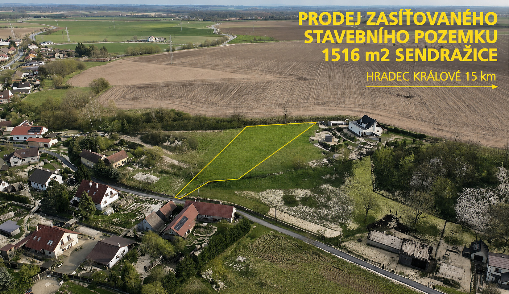 Prodej stavebního pozemku 1 516 m² – fotografie 2