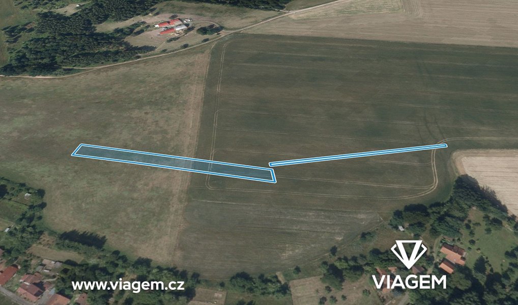Prodej pole 818 m², Církvice – náhled fotky 2