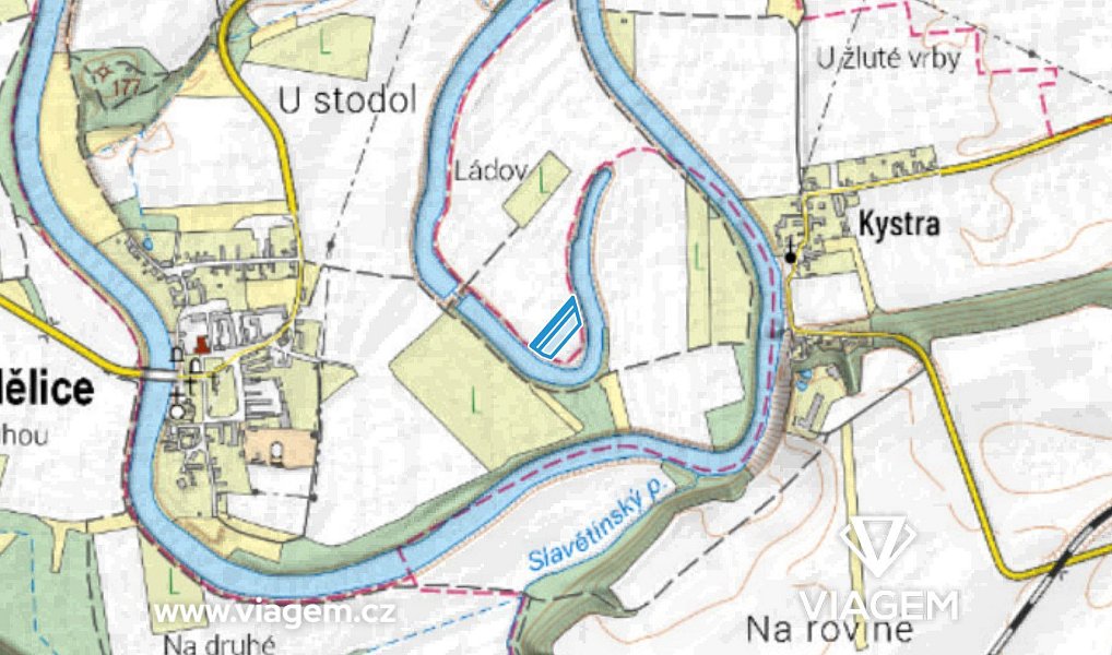 Prodej pole 441 m², Slavětín – náhled fotky 3