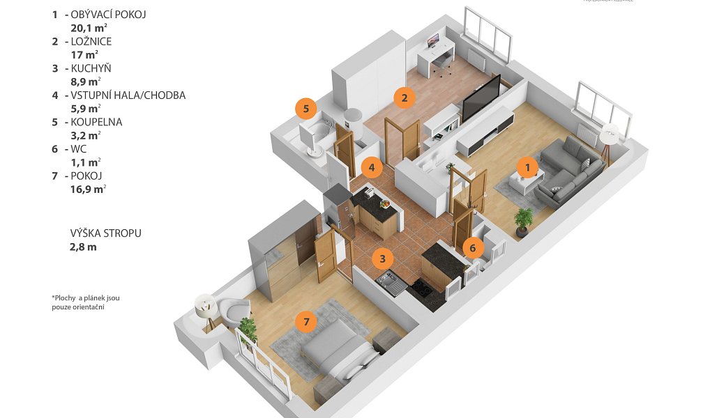 Prodej bytu 3+1 73 m², Praha – náhled fotky 3