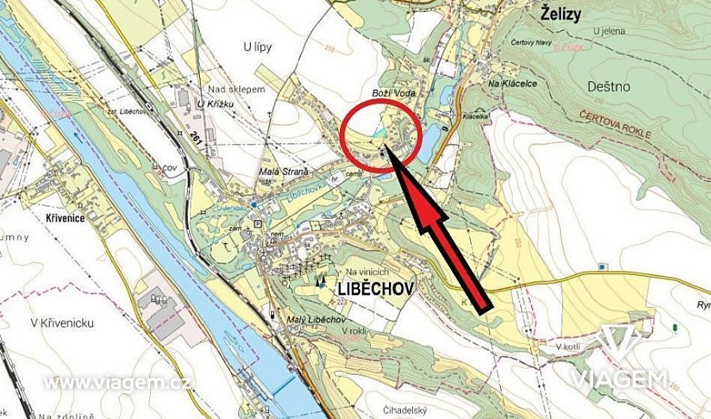 Prodej pole 723 m², Liběchov – náhled fotky 4