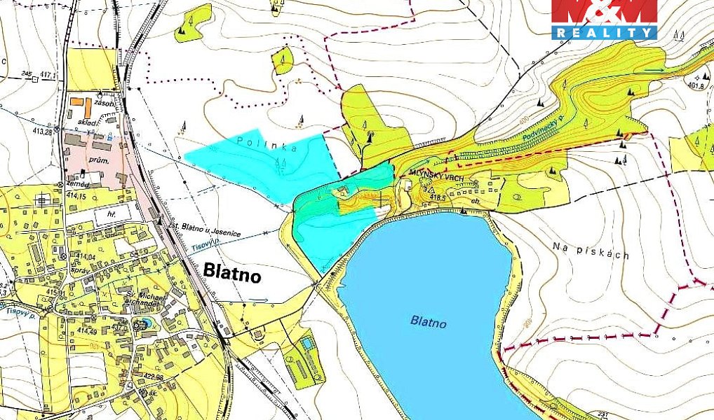 Prodej pole 107 344 m², Blatno – náhled fotky 8