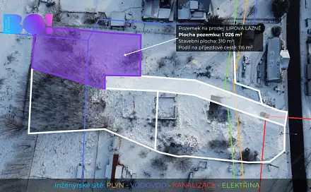 Prodej stavebního pozemku 1 026 m², Lipová-lázně, okres Jeseník