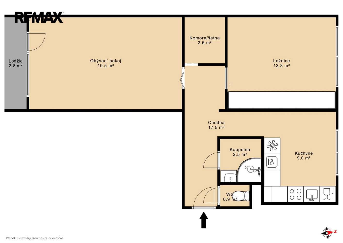 Prodej bytu 2+1 58 m² — photo 4