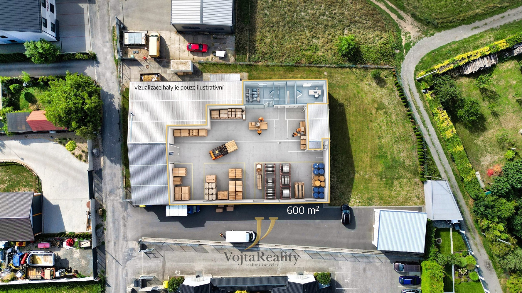 Pronájem skladovacích prostor 600 m² – fotografie 5