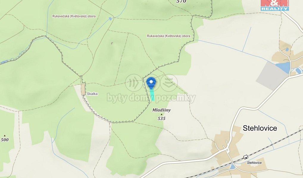 Prodej lesa 8 547 m², Stehlovice – náhled fotky 4