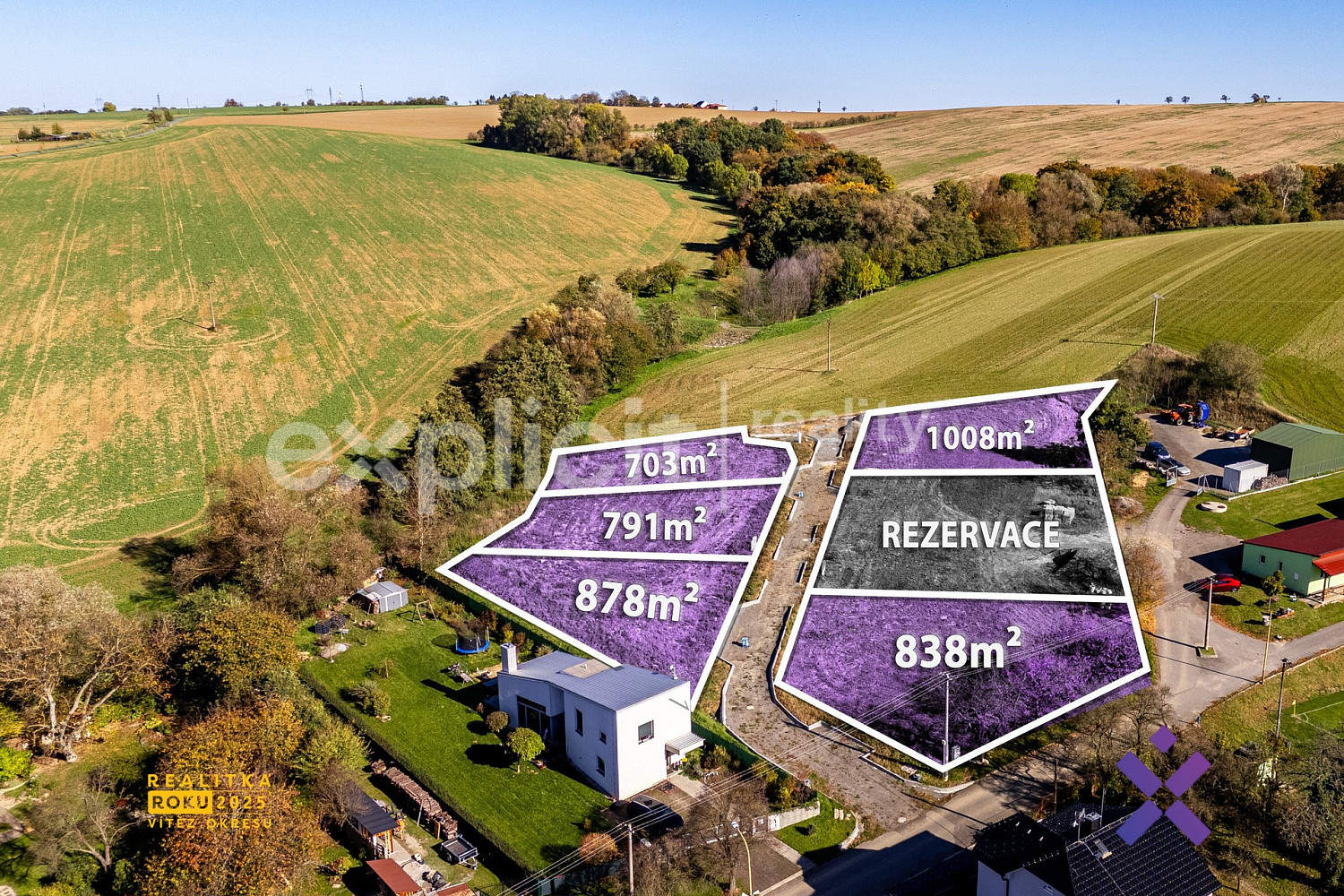 Prodej stavebního pozemku 1 008 m²