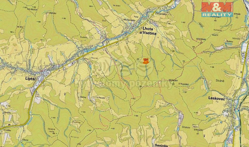 Prodej lesa 7 226 m², Lhota u Vsetína – náhled fotky 2