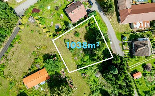 Prodej stavebního pozemku 1 038 m², Zbinohy, okres Jihlava