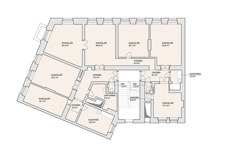 Pronájem reprezentativních kanceláří 212 m², Praha 1-Nové Město, ul. Na Struze - View 3