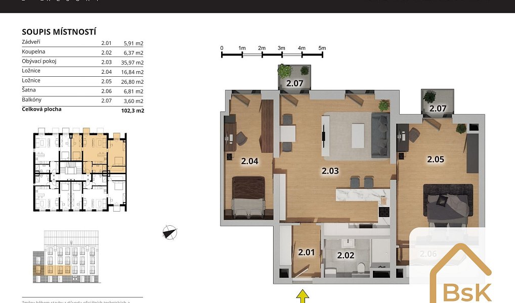Pronájem bytu 3+kk 98 m², Český Brod – náhled fotky 6
