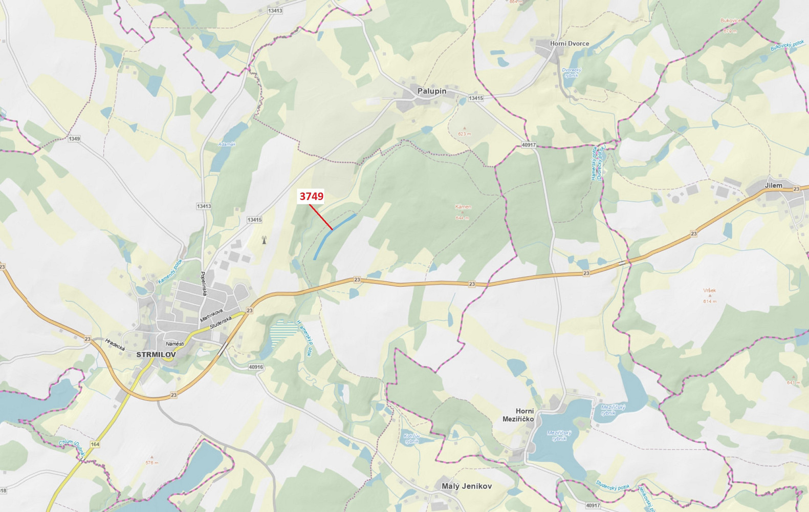 Dražba lesa 9 999 m²
