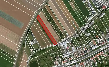 Prodej stavebního pozemku 2 629 m², Hulín, okres Kroměříž