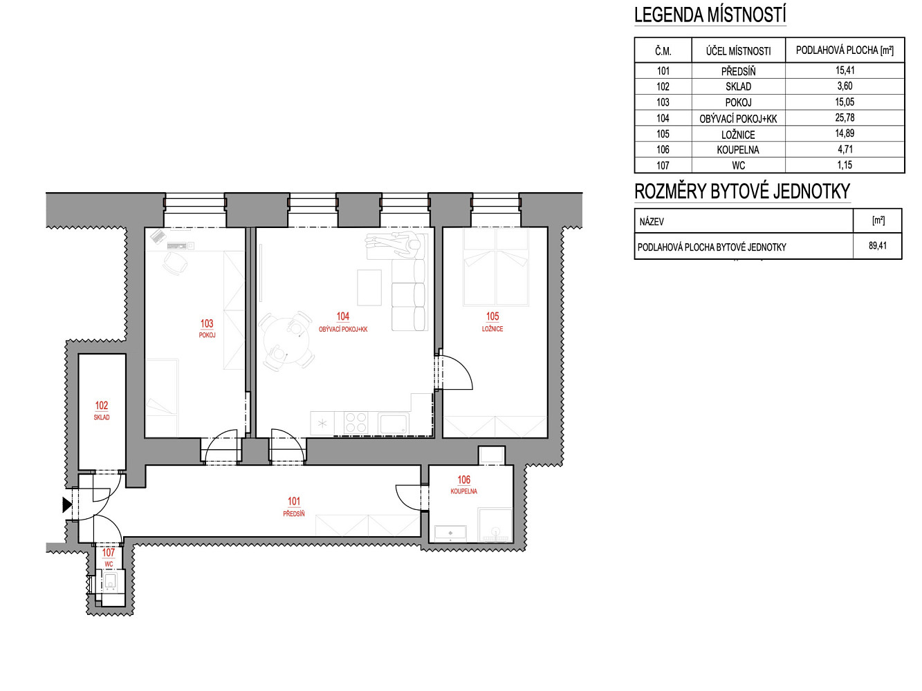 Prodej bytu 3+kk 95 m² — photo 4