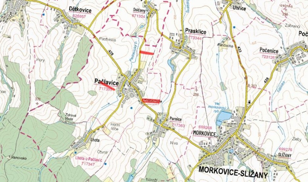 Prodej pole 51 186 m², Pačlavice – náhled fotky 4