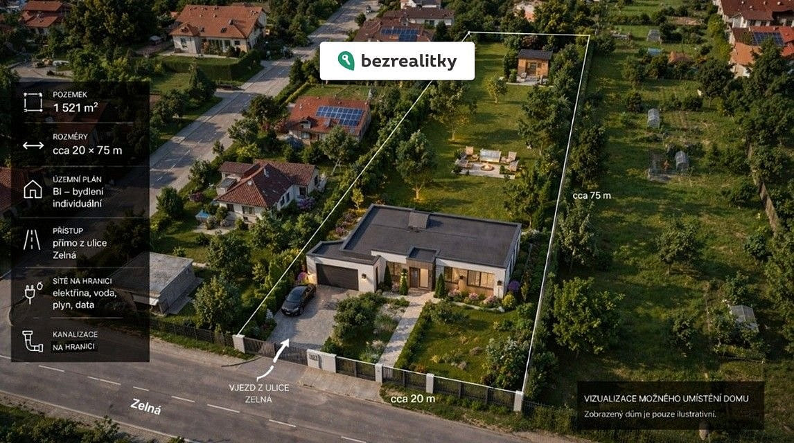 Prodej stavebního pozemku 1 521 m²