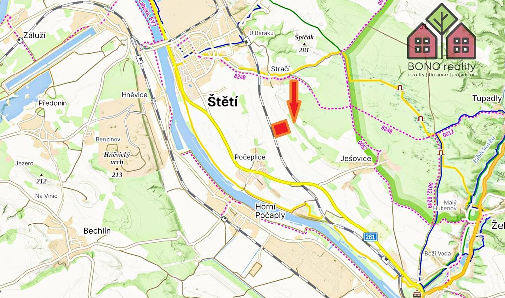Prodej pole 41 291 m², Štětí – náhled fotky 4