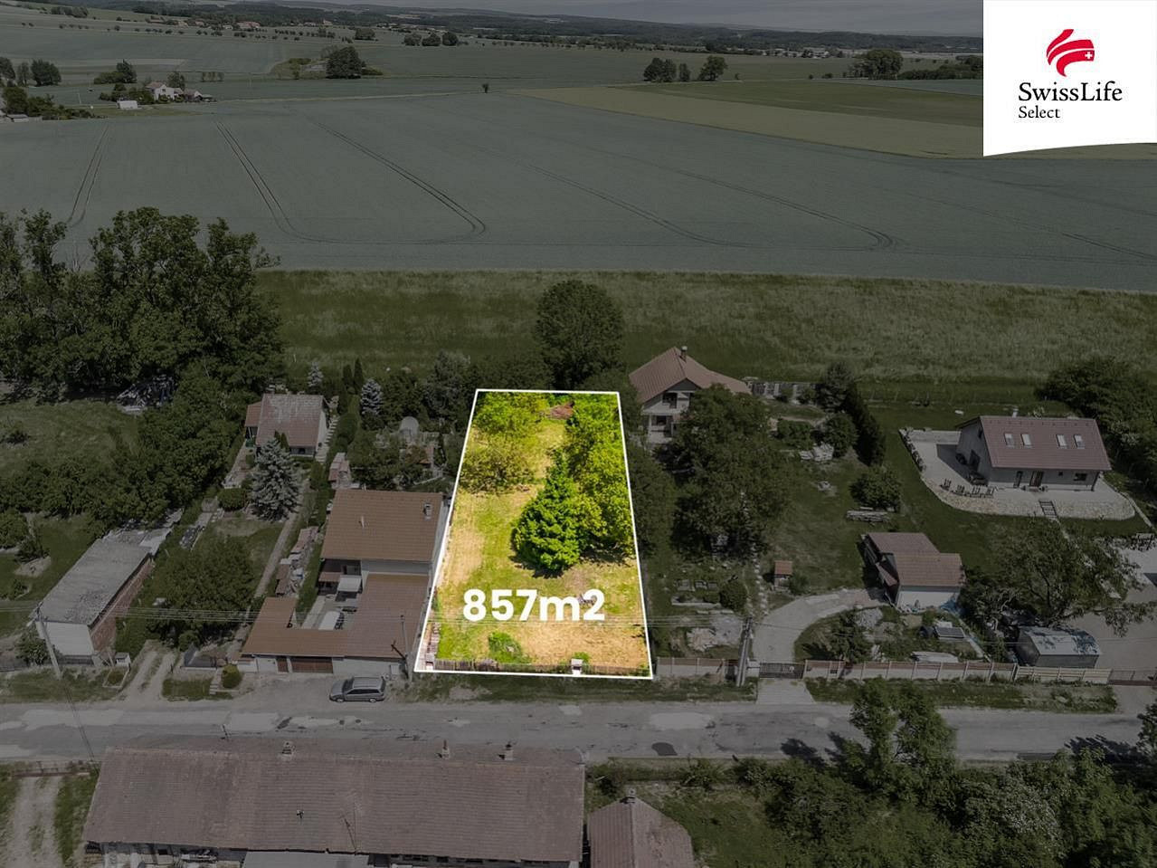 Prodej stavebního pozemku 857 m², Benátky