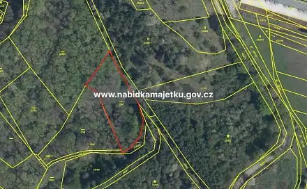 Prodej lesa 2 176 m², Stod, okres Plzeň-Jih