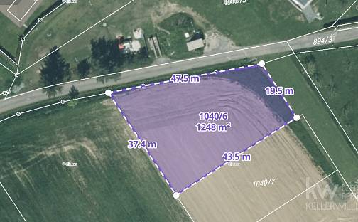 Prodej stavebního pozemku 1 248 m², Mokrouše, okres Plzeň-město