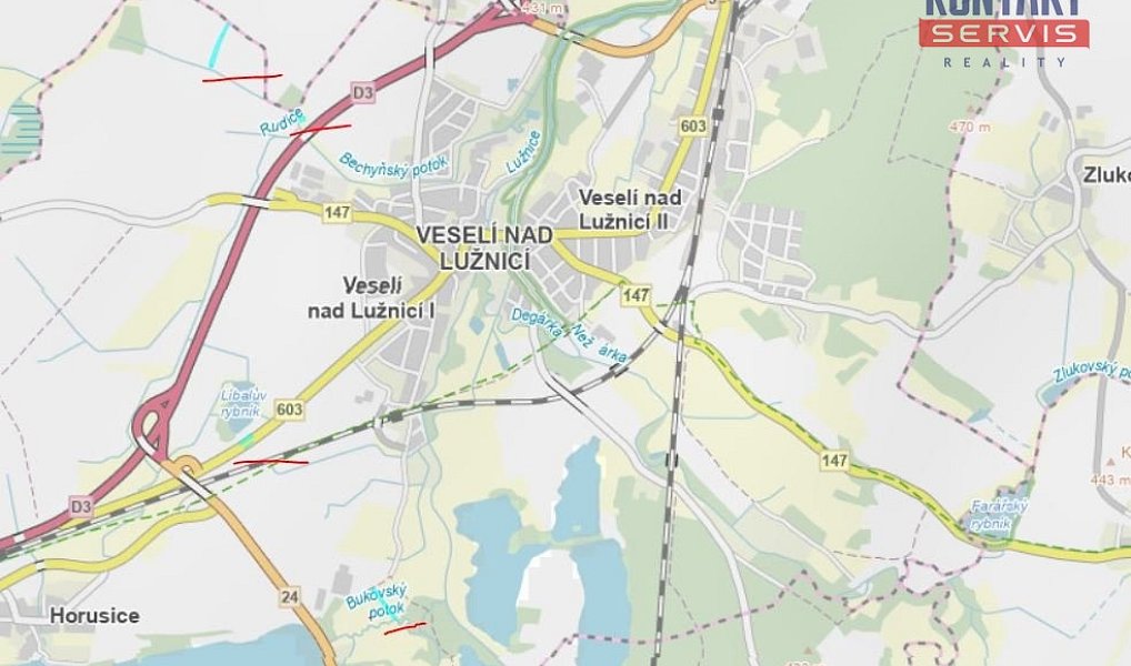 Prodej pole 11 315 m², Veselí nad Lužnicí – náhled fotky 11