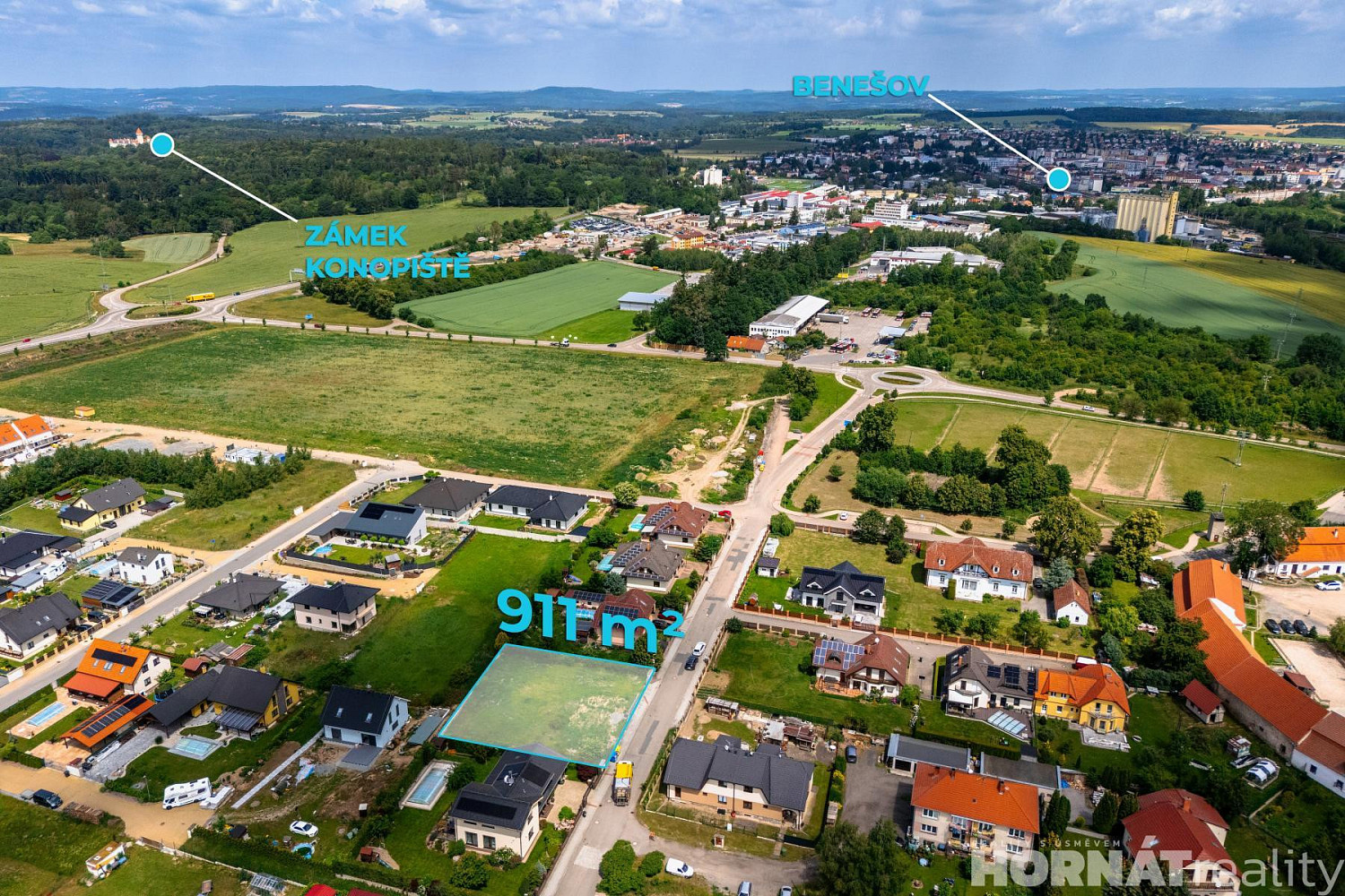 Prodej stavebního pozemku 911 m²