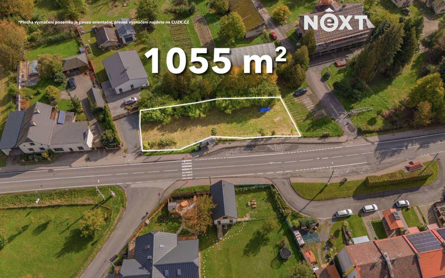 Prodej stavebního pozemku 1 055 m² – fotografie 3