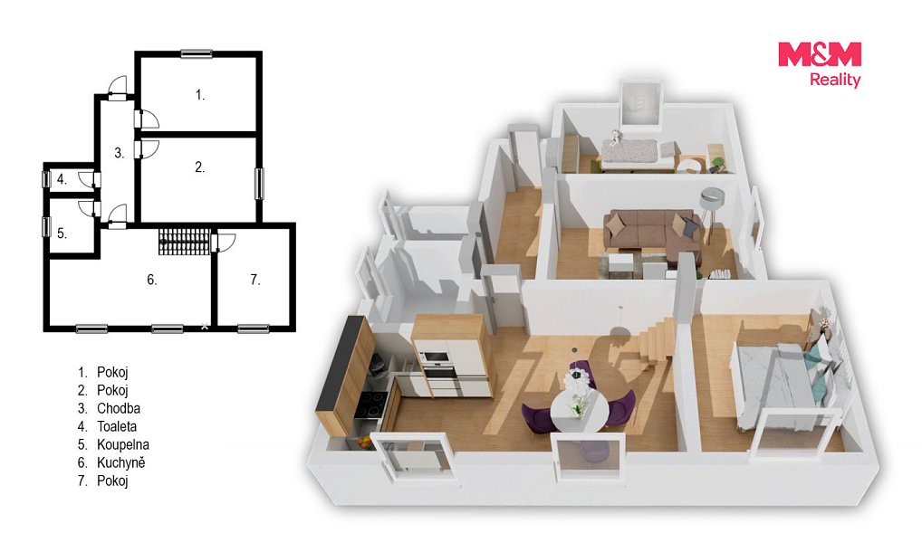 Prodej domu 70 m² s pozemkem 940 m², Krhanice – náhled fotky 7