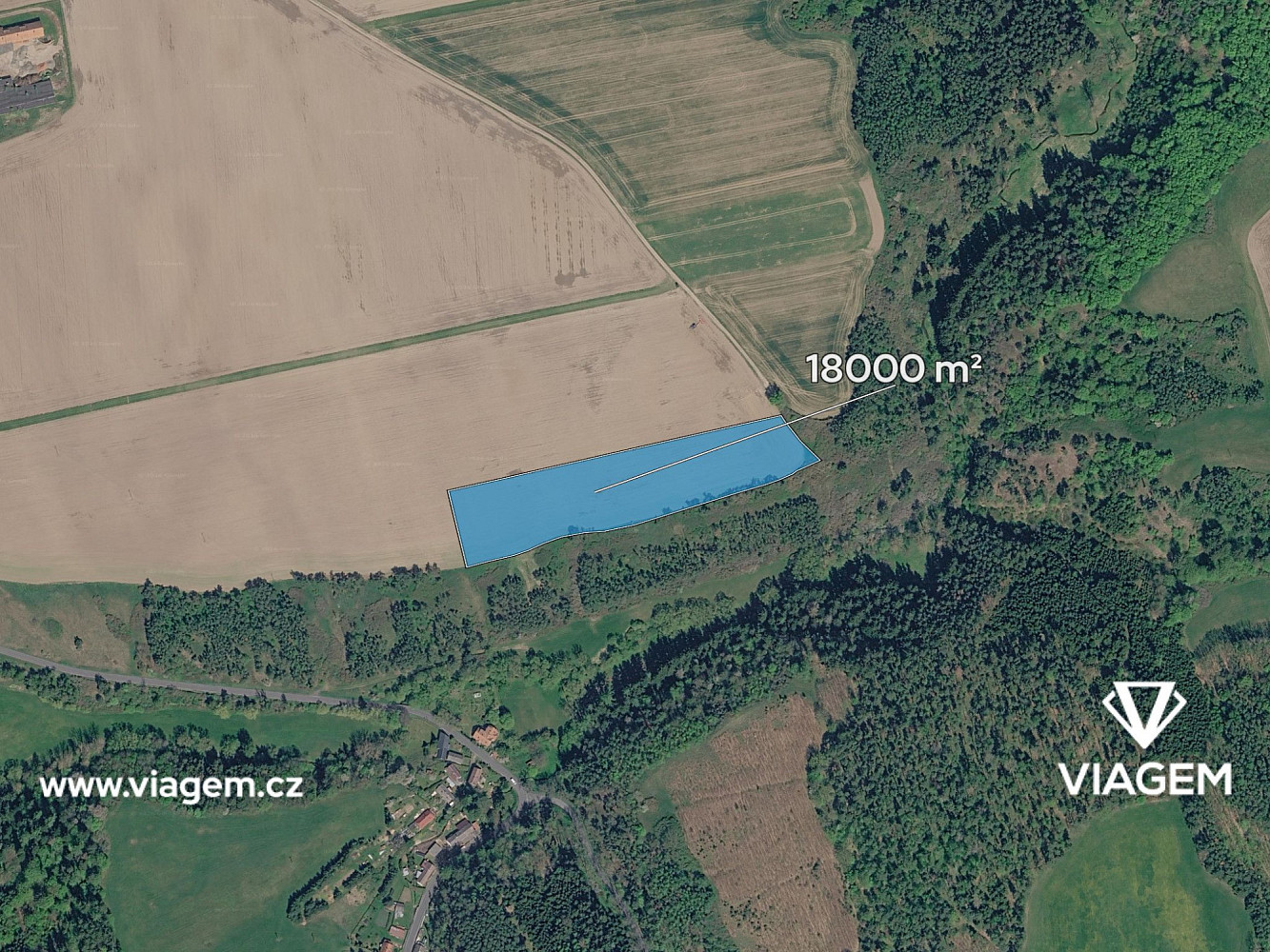 Prodej pole 14 400 m² – fotografie 2