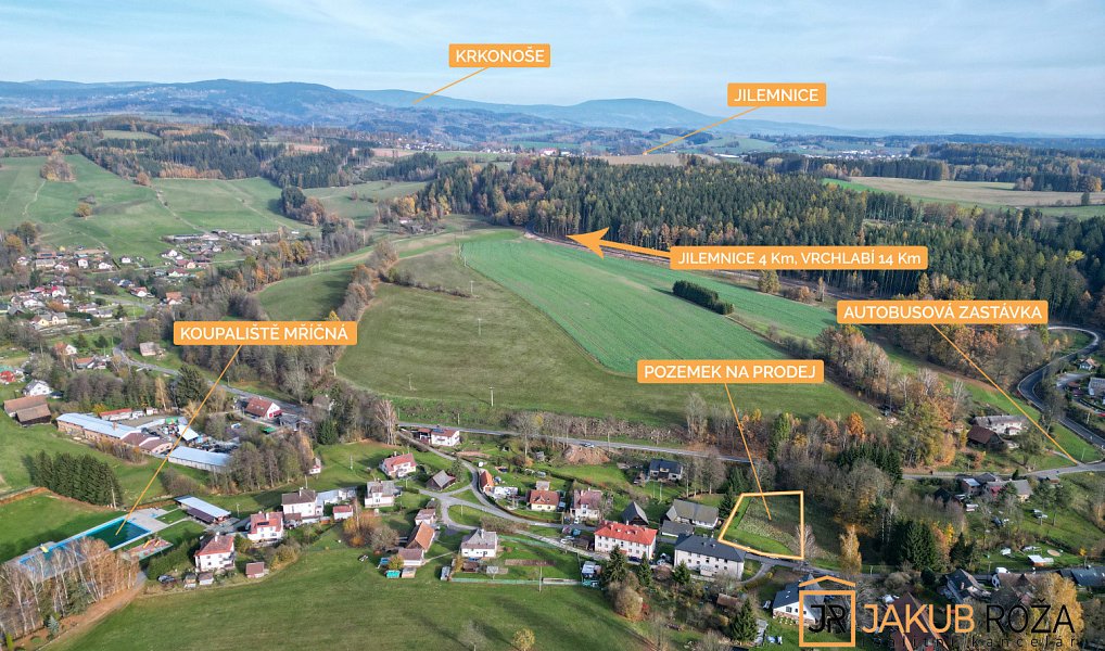 Prodej stavebního pozemku 2 223 m², Mříčná – náhled fotky 7