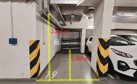 Pronájem parkovacího stání, 13 m2, novostavba, Praha 4 - Kunratice, V Zeleném údolí, Praha 4 - Kunratice