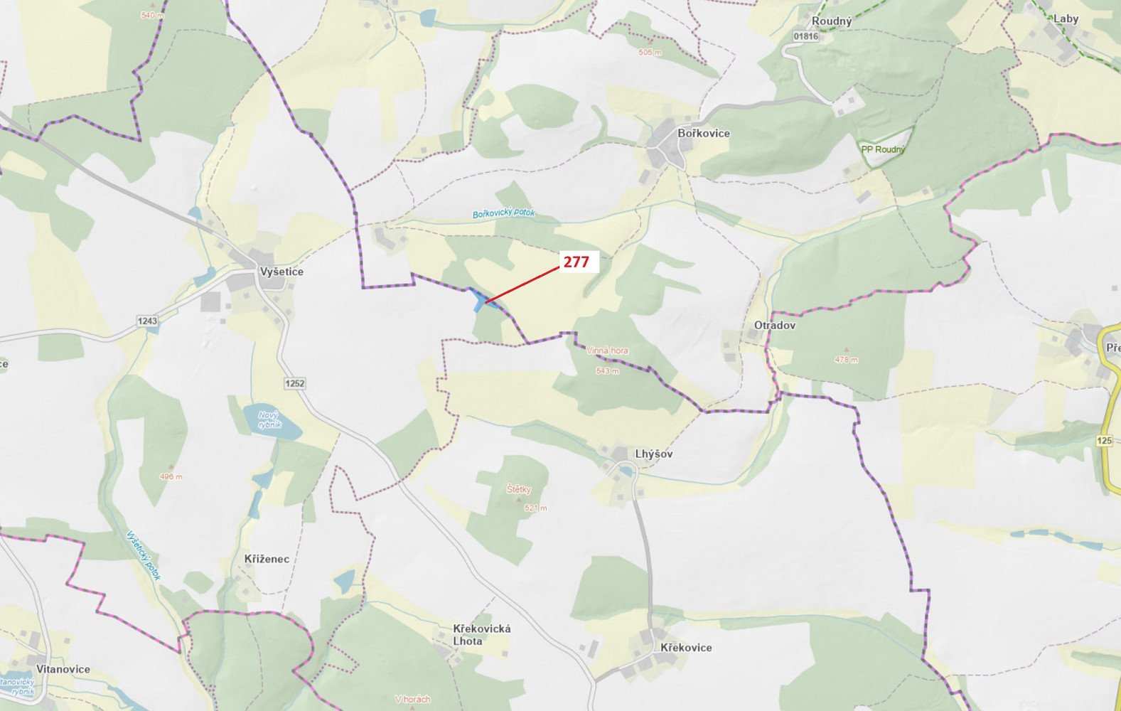 Dražba lesa 4 758 m²