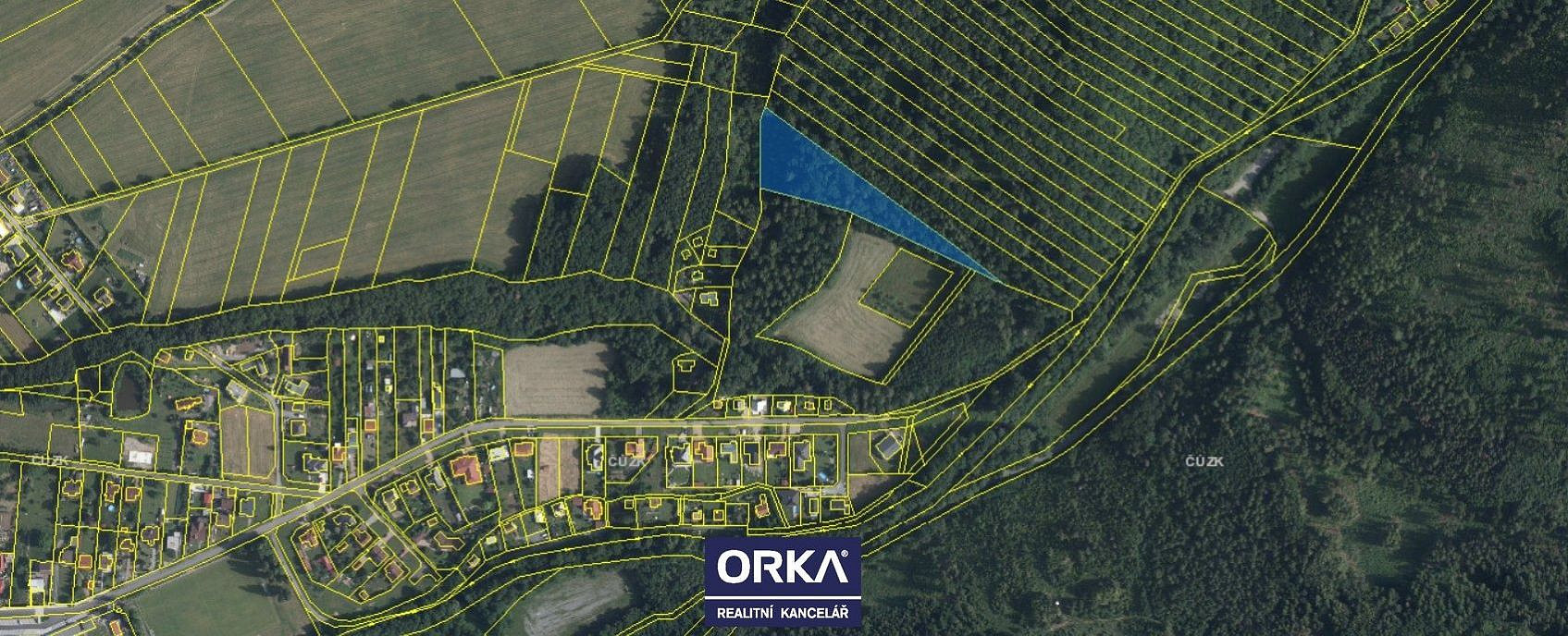 Prodej lesa 6 823 m²