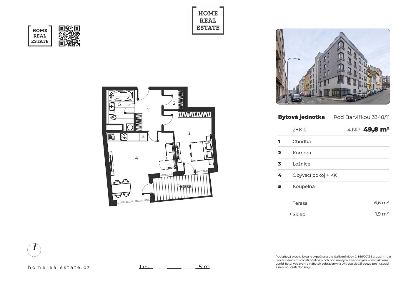Prodej bytu 2+kk 50 m² — photo 2