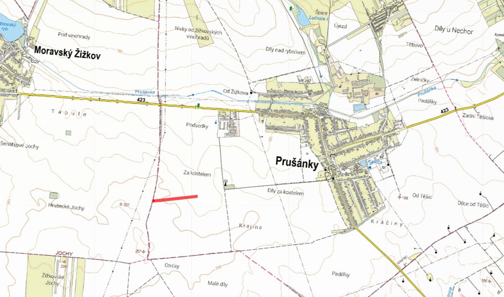 Prodej pole 6 063 m², Prušánky – náhled fotky 2