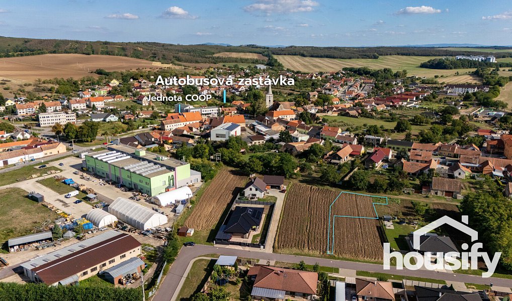 Prodej stavebního pozemku 873 m², Hostěradice – náhled fotky 10