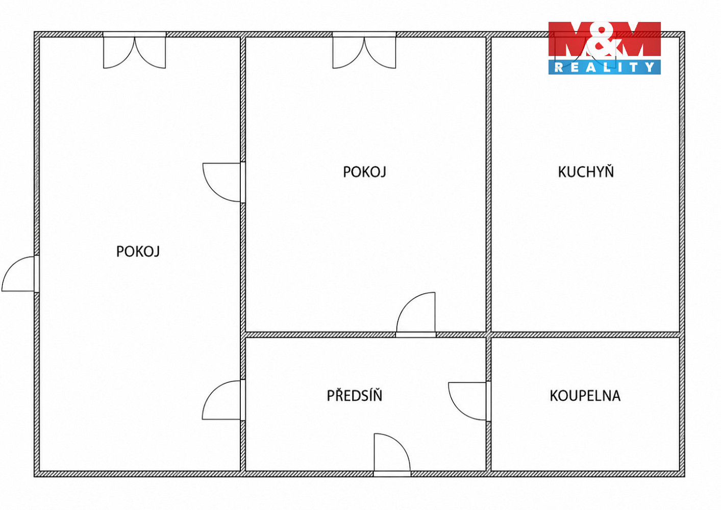 Prodej bytu 2+1 43 m² – fotografie 3