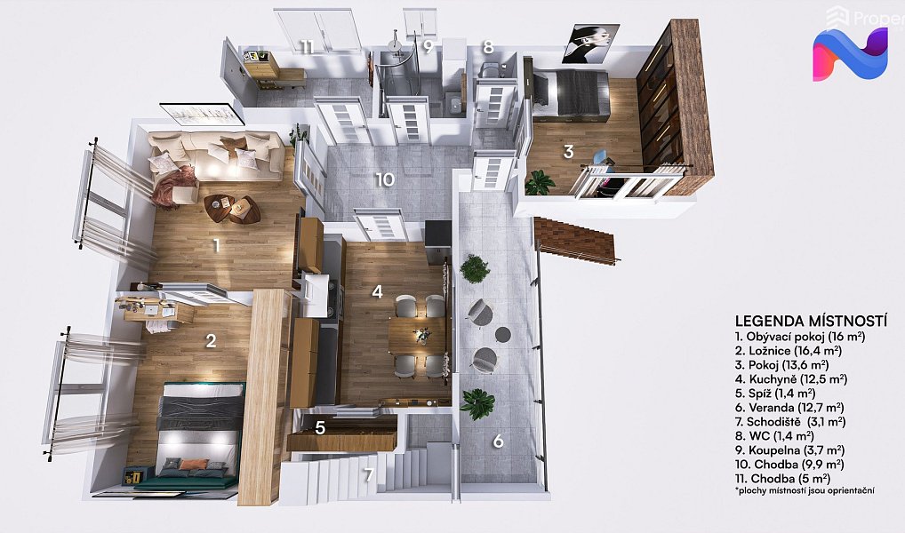 Prodej domu 112 m² s pozemkem 747 m², Vlkoš – náhled fotky 43
