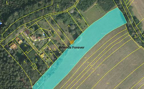 Prodej zahrady 9 298 m², Mlýny, okres Tábor