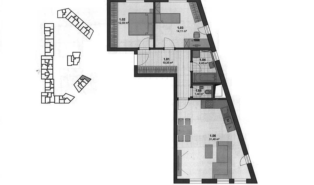 Pronájem bytu 3+kk 74 m², Ostrava – náhled fotky 18