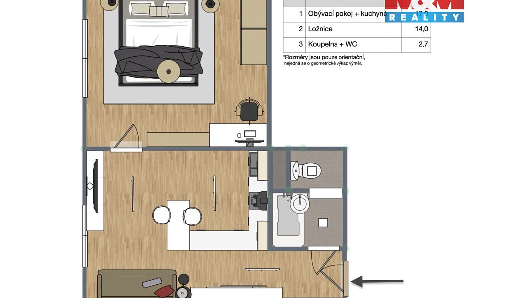 Prodej bytu 1+1 34 m², Kraslice – náhled fotky 5